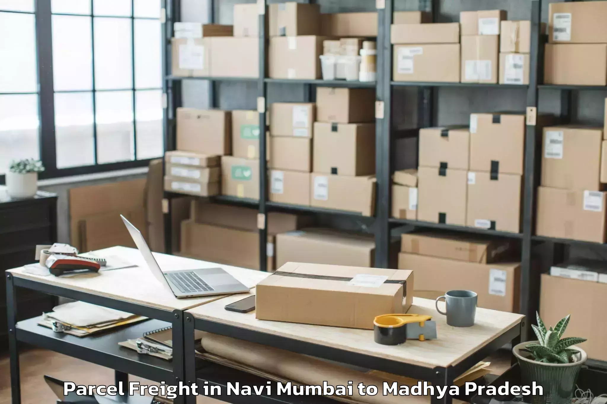 Navi Mumbai to Majhauli Parcel Freight